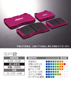 JURAN RACING(ジュラン) スポーツ用ブレーキパッド SP2