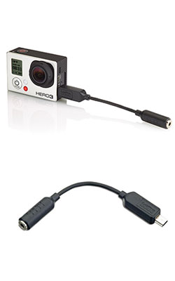 GoPro　HERO3 3.5mm マイクアダプター